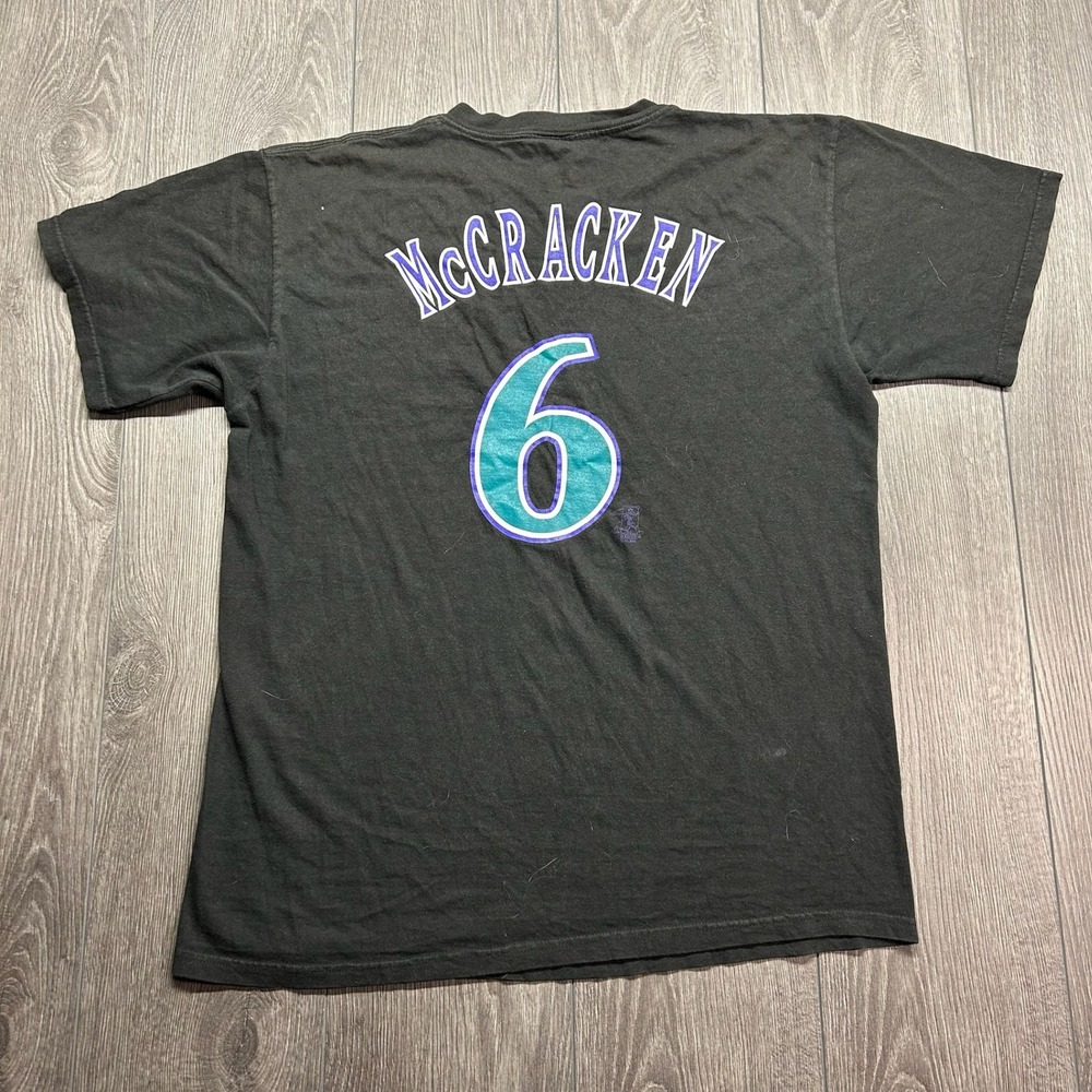 Vintage Arizona Diamondbacks Quinton McCracken Majestic Shirt Black Large MLB